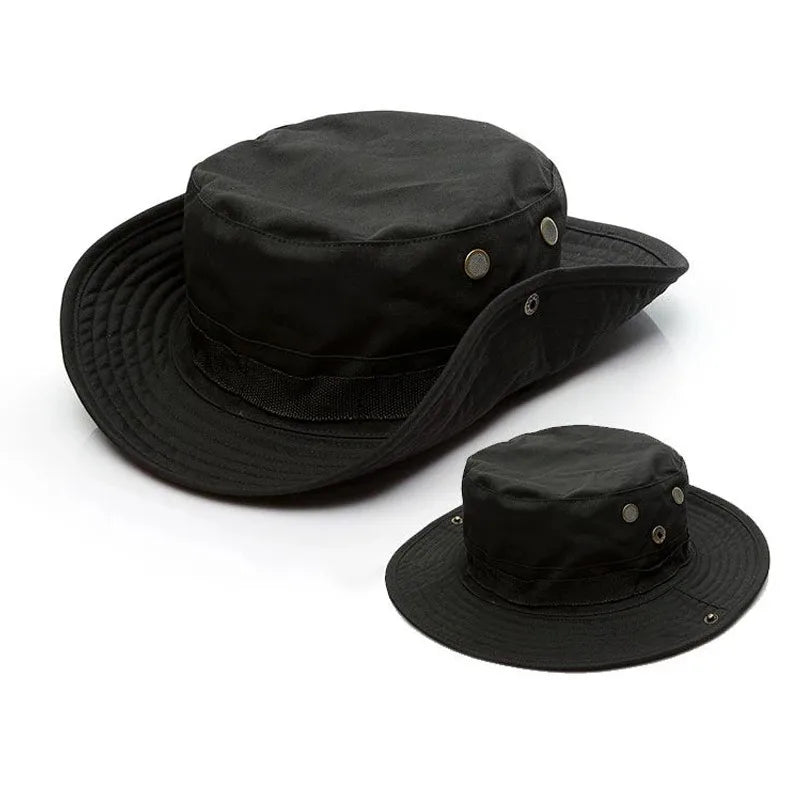 Zestaw kapelusza z szerokim rondem i kominiarką